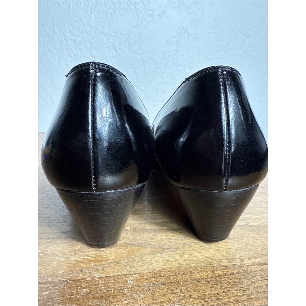 Salvatore Ferragamo Boutique Black Patent Leather Pumps Size 6 AA NARROW Italy - Picture 12 of 14